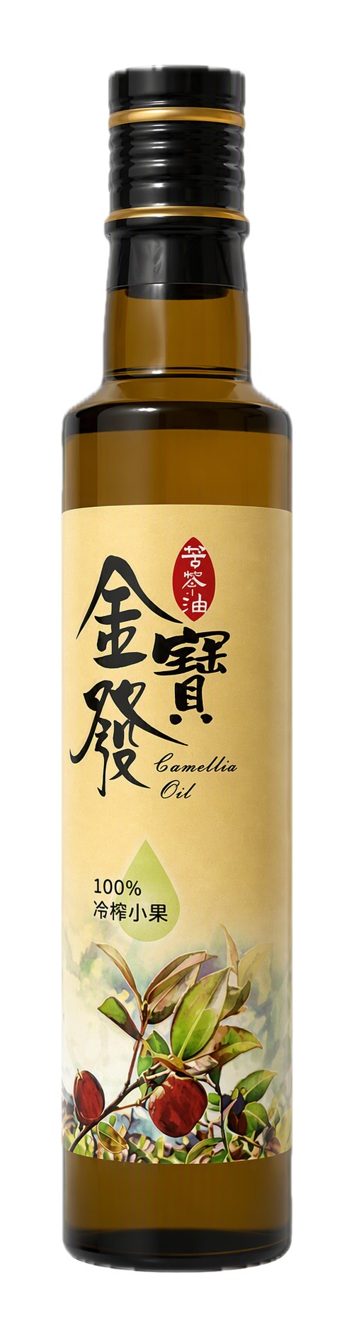 金寶發橘色包裝 250ml 苦茶油